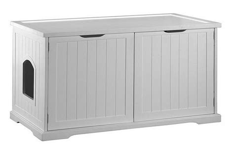 Hidden cat litter box furniture