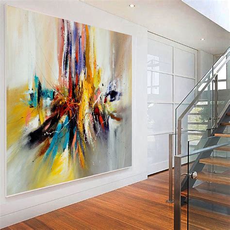 Large Modern Art Oil Painting On Canvas Modern Wall Art Oversize