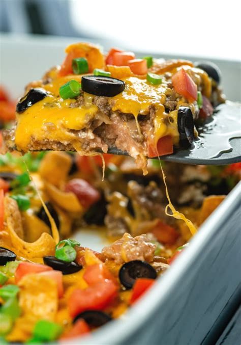 Ground Beef Taco Casserole Recipe 100k Recipes