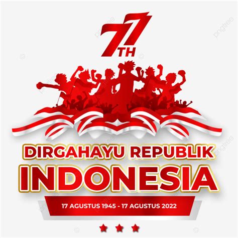 Ucapan Dan Logo Hut Ke Ri Dirgahayu Kemerdekaan Indon Sia Png