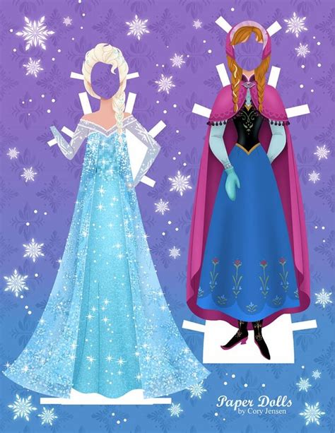Get These Disney Inspired Frozen Paper Dolls Free Disneys