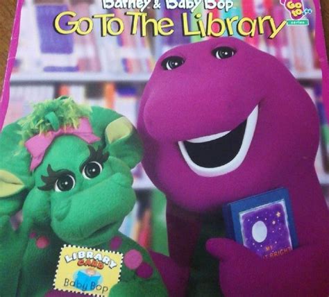 Barney And Baby Bop Go To The Library Book On Mercari Barney Barney