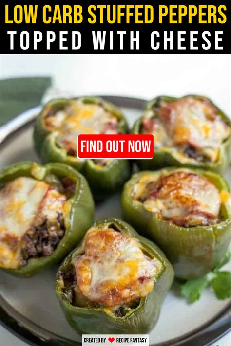 Recipe Rainbow Low Carb Stuffed Peppers