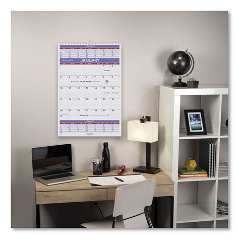 Three Month Wall Calendar By At A Glance® Aagpm628