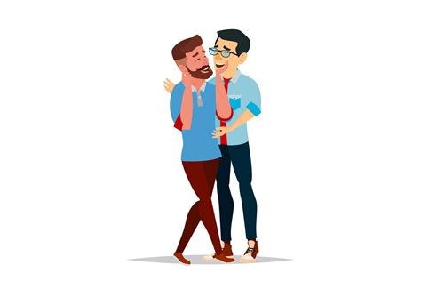 Download Cute Gay Cartoon Couple Wallpaper