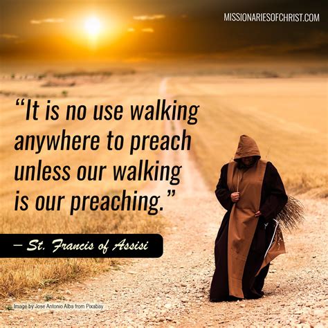 saint francis of assisi quote on preaching missionaries of christ catholic reading for today