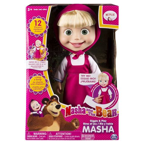 Masha And The Bear 12 Giggle And Play Masha Interactive Doll 778988652411 Ebay