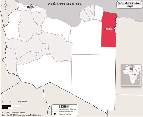 Where Is Tobruk Located In Libya Tobruk Location Map In The Libya