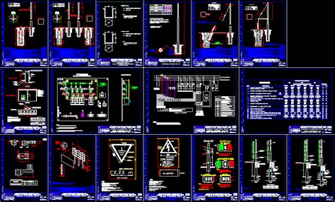 Planos De Instalaciones De Media Tension En Tendidos Electricidad