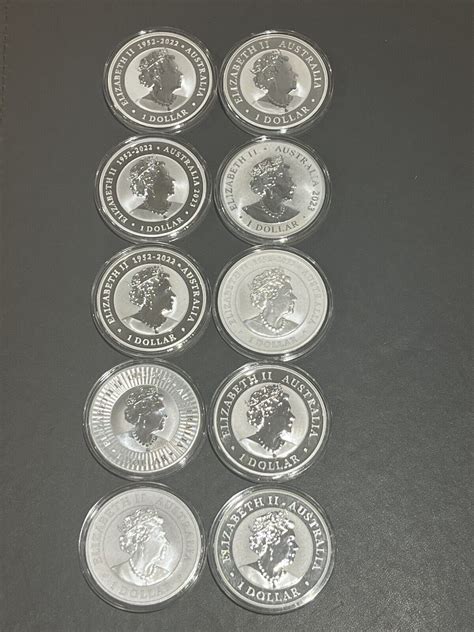 10 Australian 1oz Silver 999 Bullion Coins Ebay