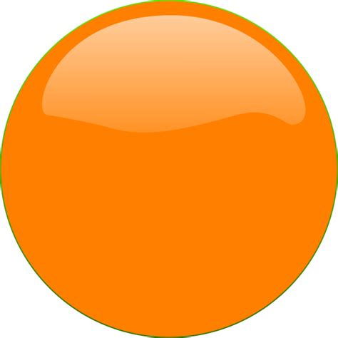 Orange Circle Button Clip Art At Vector Clip Art Online