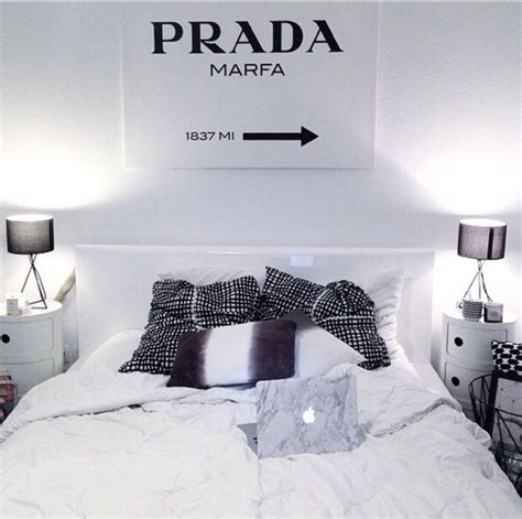 Bohoaddict Black And White Scandinavian Bedroom Prada Marfa Wall
