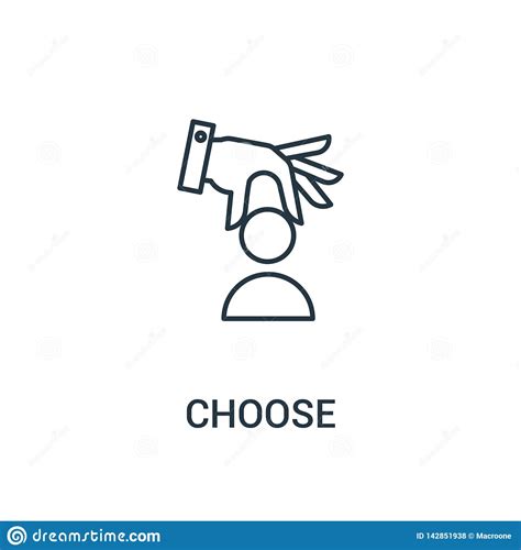 Choose Icon Vector From Ads Collection. Thin Line Choose Outline Icon ...