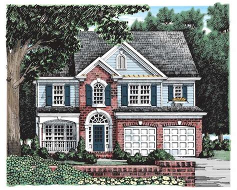 Colonial Style House Plans Country House Plans Brick Siding Cottage