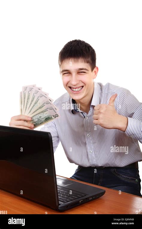 Happy Teenager With A Money Stock Photo Alamy
