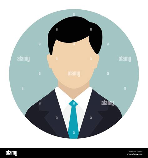 User Icon Male Avatar In Business Suit Businessman Flat Icon Man