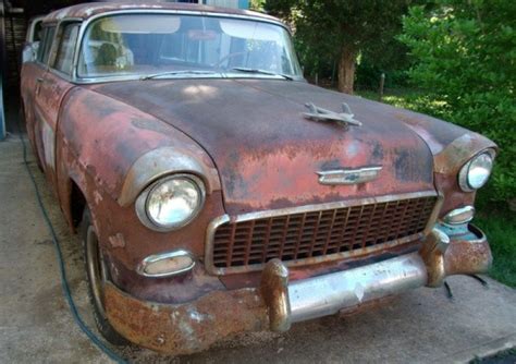 Rusty 1955 Chevy Nomad Barn Finds