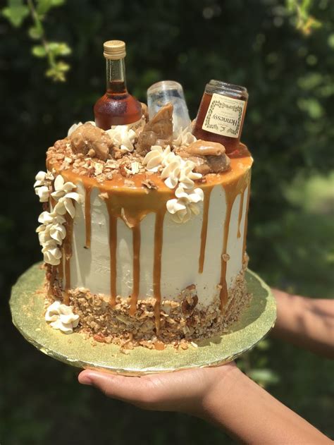 Hennessy Bourbon Caramel Pecan Toffee Cake Layers Of Butter Vanilla