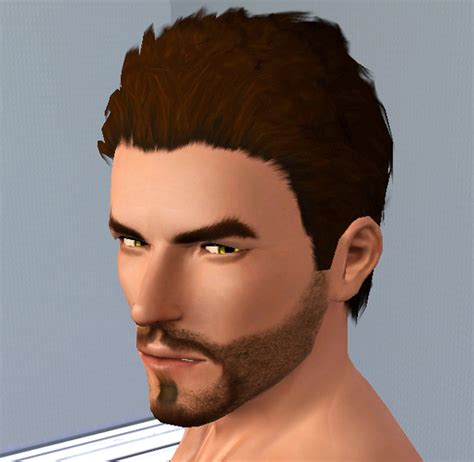 Mod The Sims Mens Spiky Brushed Back Hair Teen To Elder