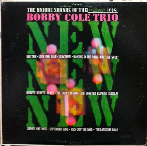 Bobby Cole Trio New New New Ticro Market