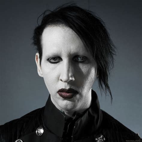 Marilyn Manson Smiling