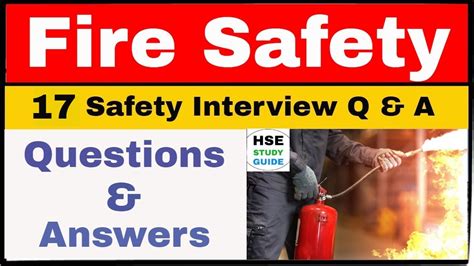 Fire Safety Interview Questions Answers In Hindi Fire Interview