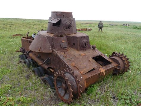 A Type 95 Ha Go Japanese Tank Wreck ⋆ Russian Urban Exploration