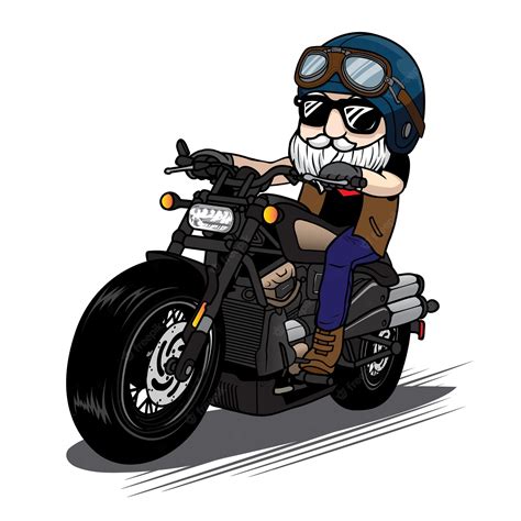 Premium Vector Wheelies Motorcycle Rider Cartoon Vector