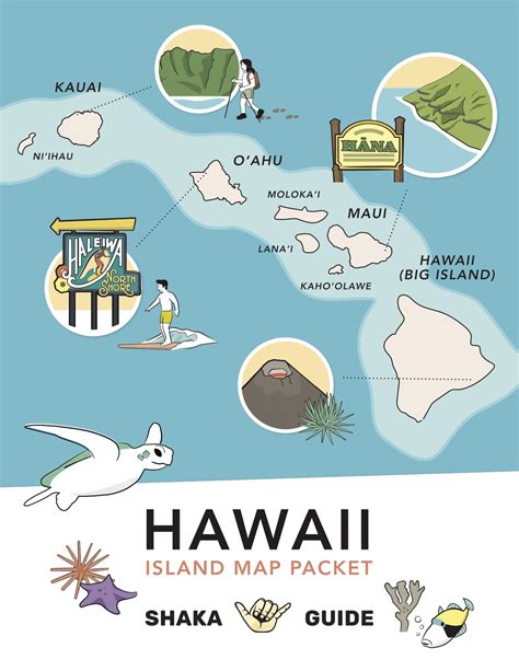 Hawaii Maps With Points Of Interest Airports And Major Attractions