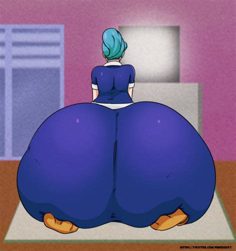 rule 34 1girls ass ass bigger than head back view big ass big butt bulma briefs dragon ball