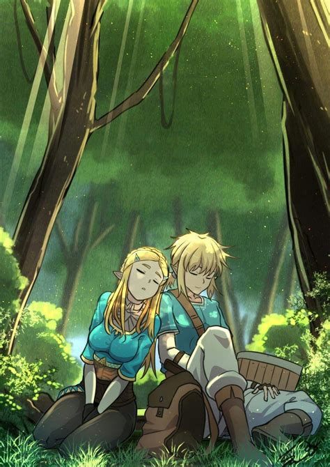 Link e Zelda   Link and Zelda   Link   Zelda   video   game   imagens   fan   art   game   link 