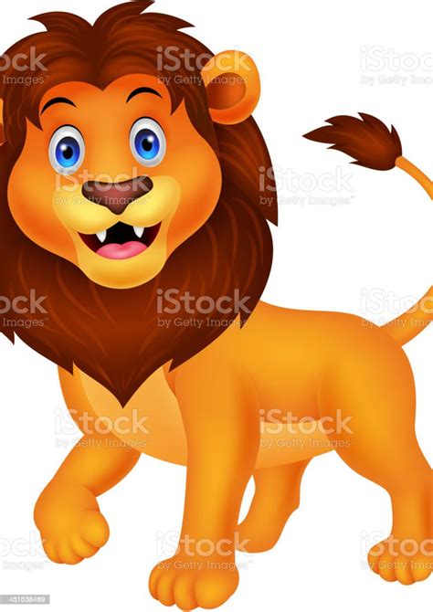 Cute Lion Cartoon Stock Illustration Download Image Now Animal