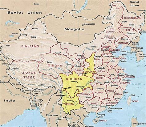 Map Of China Provinces And Capital Cities