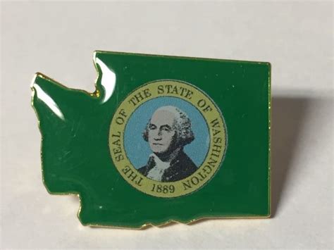 Seal Of Washington State Lapel Pin Hat Tac New Gettysburg Souvenirs