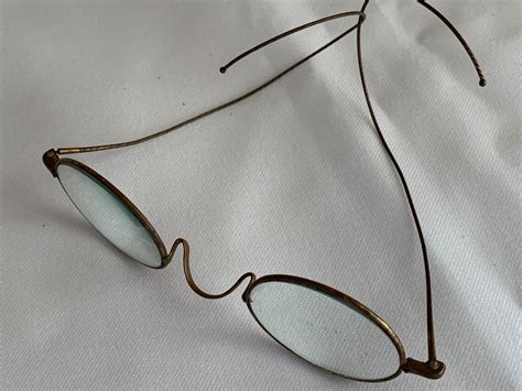 Vintage Spectacles Antique Reading Glasses Wire Rimmed Etsy