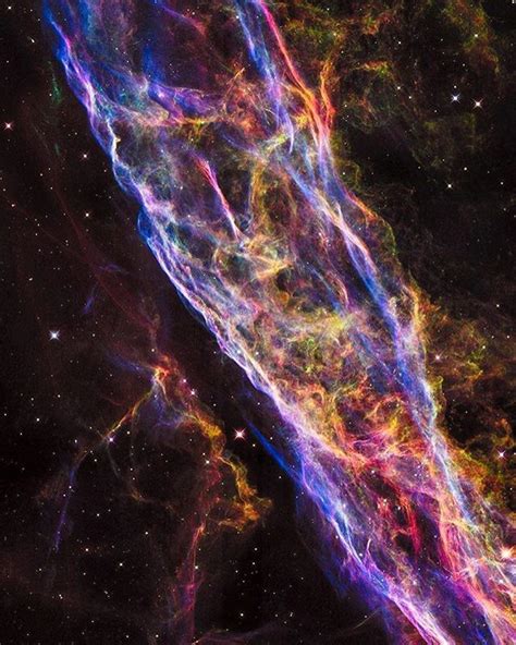 The Majestic Veil Nebula A Supernova Remnant Left Behind By The