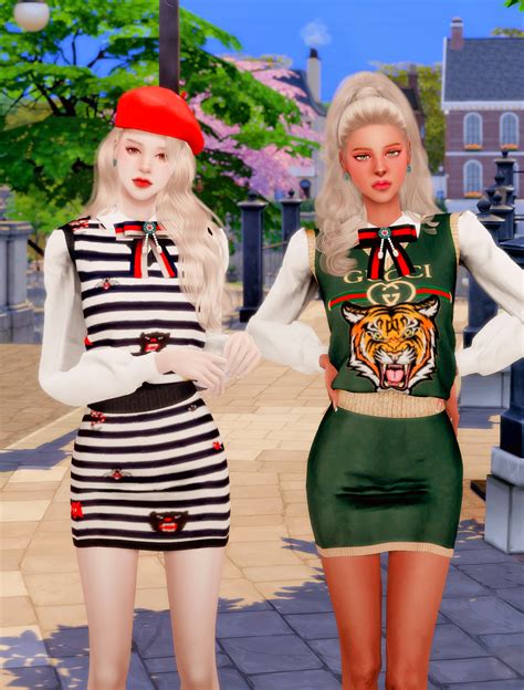 Rimings Gucci Collabo Set Rimings Sims 4 Mods Clothes Sims 4