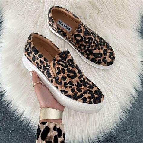 Leopard Printed Slip On Shoes Just Trendy Girls