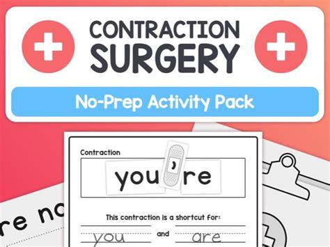 Contraction Surgery No Prep Contractions Activity Ela Contractions