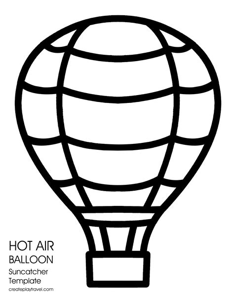 Hot Air Balloon Printable Template Printable Templates 2023