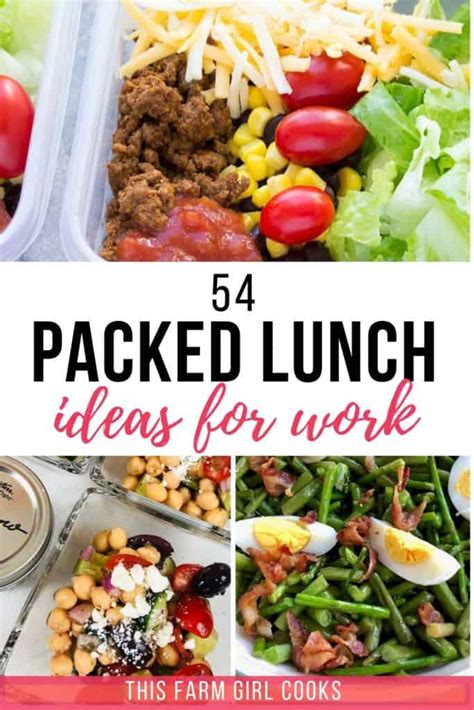 54 Cold Lunch Ideas for Work - Packed Lunches Ideas