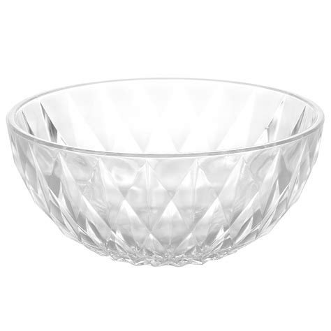 Wholesale 5pcs Set Diamond Etching Pattern Glass Salad Bowl China Glass Bowl And Bowl Set Price