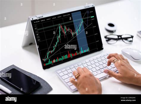Stock Broker Exchange Trading App On Laptop Stock Photo Alamy