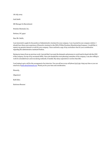 Administrative assistants handle all the clerical and administrative functions. Download Administrative Assistant Cover Letter sample ...