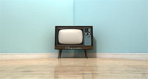 Old Classic Television In A Room Digital Art By Allan Swart