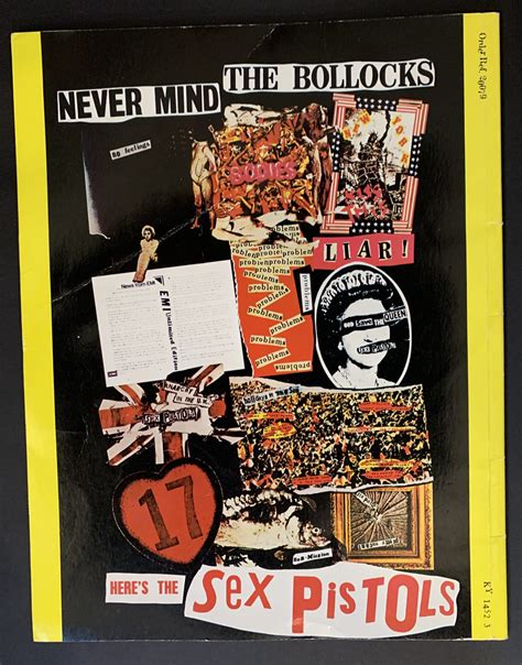 Never Mind The Bollocks That Was The Sex Pistols 1978 Uk Songbook Jamie Reid Artwork For Each
