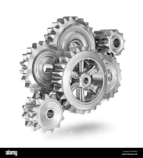 Gears Concept Icon 3d Illustration On White Stock Photo Alamy