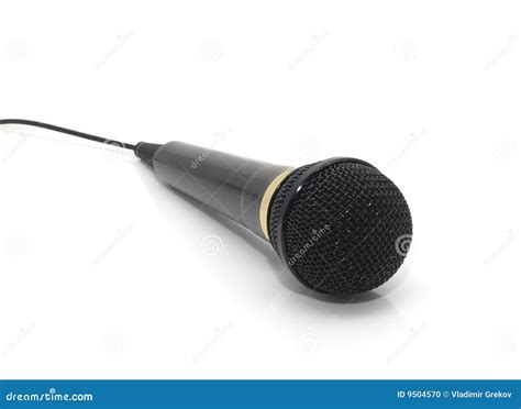 Black Microphone Stock Photo Image Of Music Sound Performance 9504570