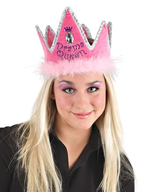 Drama Queen Crown Birthday Party Princess Adult Halloween Costume Hat