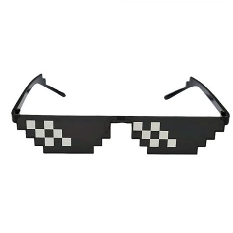 Wy Ting Deal With It Glasses Female 8 Bits Mosaic Pixel Sunglasses Men Women Party Eyewear